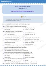 Đề thi học kì 1 Địa lí 12 KNTT - Đề số 3